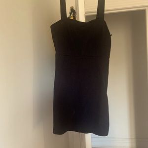Never worn: beautiful black velvet feel soft dress